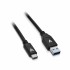 Καλώδιο USB A σε USB-C V7 V7U3.1AC-1M-BLK-1N Μαύρο 1 m