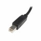 Καλώδιο USB A σε USB B Startech USB2HAB1M            Μαύρο