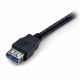 Καλώδιο USB Startech USB3SEXT2MBK         Μαύρο