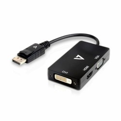 Αντάπτορας Mini DisplayPort σε VGA/DVI/HDMI V7 V7DP-VGADVIHDMI-1N Μαύρο