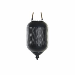 Lanterne DKD Home Decor Καφέ Μαύρο Μέταλλο Κρυστάλλινο Σχοινί Loft 22 x 22 x 43 cm