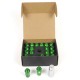 Set Παξιμάδια OMP 7075 40 mm M12 x 1,25 20 uds Πράσινο Set Παξιμάδια OMP 7075 40 mm M12 x 1,25 20 uds Πράσινο