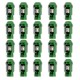 Set Παξιμάδια OMP 7075 40 mm M12 x 1,25 20 uds Πράσινο Set Παξιμάδια OMP 7075 40 mm M12 x 1,25 20 uds Πράσινο