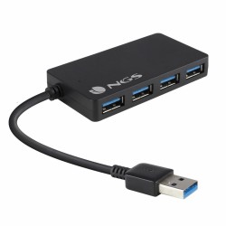 Hub USB 4 Θύρες NGS iHub 3.0 Μαύρο