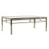 Βοηθητικό Τραπέζι DKD Home Decor Κρυστάλλινο Χάλυβας Ασημί (110 x 60 x 40 cm)