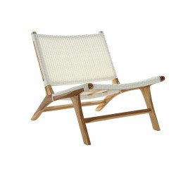 Hagestol DKD Home Decor MB-177833 Λευκό Φυσικό PVC Ξύλο Τικ 65 x 80 x 68 cm