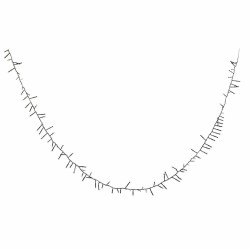 Γιρλάντα Φωτισμού LED DKD Home Decor Λευκό PVC (1000 x 3 x 3 cm)
