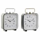 Bordklokke DKD Home Decor 19 x 7 x 27 cm Κρυστάλλινο Μαύρο Μπλε Λευκό Σίδερο (x2) Bordklokke DKD Home Decor 19 x 7 x 27 cm Κρυστάλλινο Μαύρο Μπλε Λευκό Σίδερο (x2)