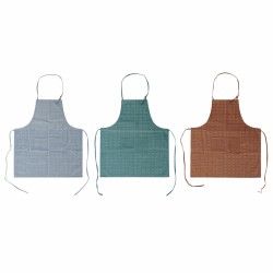 Τιρμπουσόν σε Σχήμα Μπουκαλιού Κρασιού DKD Home Decor Καφέ Τυρκουάζ πολυεστέρας βαμβάκι Πράσινο Sky μπλε (70 x 0.5 x 80 cm) (3 p