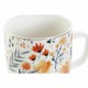 Kopp DKD Home Decor Πορσελάνη Μπλε Πορτοκαλί (380 ml) (12 x 8,5 x 9,5 cm) Kopp DKD Home Decor Πορσελάνη Μπλε Πορτοκαλί (380 ml) (12 x 8,5 x 9,5 cm)