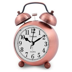 Αναλογικό Ρολόι Ξυπνητήρι Timemark Χρυσό Φως Με ήχο 9 x 13,5 x 5,5 cm (9 x 13,5 x 5,5 cm)