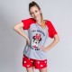 Kαλοκαιρινή παιδική πιτζάμα Minnie Mouse Κόκκινο Γυναίκα Γκρι Kαλοκαιρινή παιδική πιτζάμα Minnie Mouse Κόκκινο Γυναίκα Γκρι