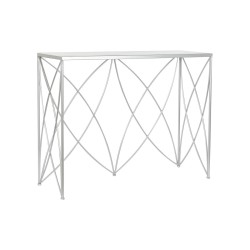 Έπιπλο Εισόδου DKD Home Decor Λευκό Ασημί 100 x 33 x 78 cm