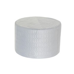 Υποπόδια DKD Home Decor πολυεστέρας Sky μπλε Σφουγγάρι Ξύλο MDF (55 x 55 x 35 cm)