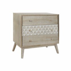 Σιφονιέρα DKD Home Decor 80 x 42 x 80 cm Φυσικό Λευκό Φύλλο φυτού