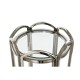 Βοηθητικό Τραπέζι DKD Home Decor Κρυστάλλινο Ασημί Μέταλλο 40 x 40 x 110 cm Βοηθητικό Τραπέζι DKD Home Decor Κρυστάλλινο Ασημί Μέταλλο 40 x 40 x 110 cm