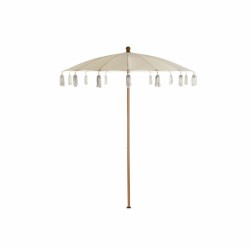 Solskjerm DKD Home Decor Μπεζ Φυσικό Μέταλλο 170 x 170 x 230 cm