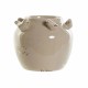 Βάζο DKD Home Decor Πορσελάνη Γκρι Μπεζ Πουλιά Shabby Chic (15 x 15 x 13,5 cm) (x2)