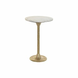 Βοηθητικό Τραπεζάκι DKD Home Decor Λευκό Χρυσό 40 x 40 x 61 cm