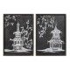Πίνακας DKD Home Decor Bamboo Κρυστάλλινο 50 x 2,8 x 70 cm