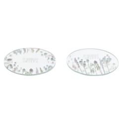 Lanterne DKD Home Decor Κρυστάλλινο Πολύχρωμο Πεταλούδα (10 x 10 x 1 cm) (2 unidades)