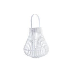 Lanterne DKD Home Decor Λευκό Bamboo Κρυστάλλινο Urban 29 x 29 x 34 cm