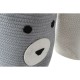Διακοσμητικό Καλάθι DKD Home Decor Λευκό Γκρι Παιδικά Αρκούδα 25 x 25 x 37 cm (x2)