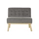 Πολυθρόνα DKD Home Decor 80 x 66 x 72 cm Έλατο Ξύλο Καφέ Σκούρο γκρίζο Πολυθρόνα DKD Home Decor 80 x 66 x 72 cm Έλατο Ξύλο Καφέ Σκούρο γκρίζο