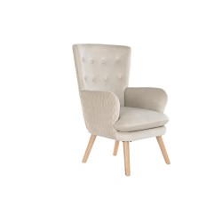 Κάθισμα DKD Home Decor Φυσικό Μπεζ Ξύλο πολυεστέρας (67 x 70 x 95 cm)