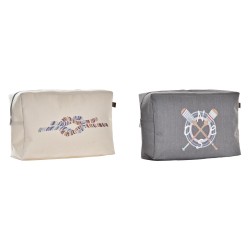 Νεσεσέρ DKD Home Decor Γκρι Λευκό Navy (30 x 10 x 20 cm) (x2)