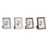 Κορνίζα DKD Home Decor Γκρι Μπεζ Καφέ Λευκό Τροπικό Ξύλο MDF (15 x 1,5 x 20 cm) (4 Μονάδες)