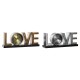 Bordklokke DKD Home Decor Love Χαλκός 39 x 8 x 15 cm Ασημί Σίδερο Loft (x2) Bordklokke DKD Home Decor Love Χαλκός 39 x 8 x 15 cm Ασημί Σίδερο Loft (x2)