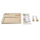 Επιφάνεια Τυριών DKD Home Decor Bamboo Πήλινα 24,5 x 20 x 1,2 cm (4 Μονάδες) Επιφάνεια Τυριών DKD Home Decor Bamboo Πήλινα 24,5 x 20 x 1,2 cm (4 Μονάδες)