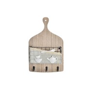 Κρεμάστρα τοίχου DKD Home Decor Ξύλο Μέταλλο 23 x 9 x 36 cm