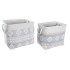 Σετ Καλαθιών DKD Home Decor 45 x 35 x 40 cm Γκρι