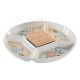 Δίσκος για σνακ DKD Home Decor Πράσινο Bamboo Πήλινα 23,5 x 23,5 x 3 cm