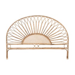 Κεφαλάρι κρεβατιού DKD Home Decor Φυσικό Ηλίανθος Ξύλο ρατάν 178 x 4 x 90 cm 178 x 4 x 127 cm