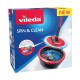 Mop with Bucket Vileda Spin & Clean Περιστροφικó πολυπροπυλένιο Mop with Bucket Vileda Spin & Clean Περιστροφικó πολυπροπυλένιο