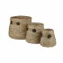 Σετ Καλαθιών DKD Home Decor Φυσικό Θαλασσινό γρασίδι 30 x 30 x 28 cm 3 Τεμάχια
