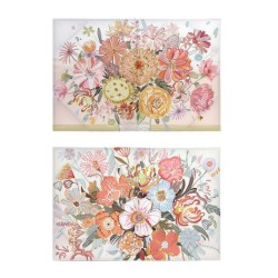 Καμβάς DKD Home Decor Blomster (x2) (90 x 3 x 60 cm)
