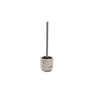 Βούρτσα Τουαλέτας DKD Home Decor Μαύρο Τσιμέντο Λευκό 10 x 10 x 36 cm