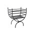 Αποθήκη ξύλων DKD Home Decor Μαύρο Χάλυβας 48 x 30 x 57 cm Βάση για Καυσόξυλα