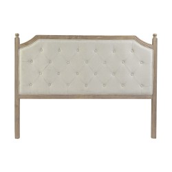 Κεφαλάρι κρεβατιού DKD Home Decor 160 x 6 x 120 cm Φυσικό Μπεζ ξύλο καουτσούκ