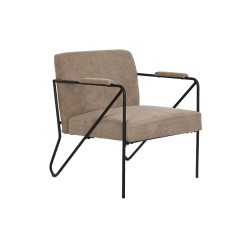 Πολυθρόνα DKD Home Decor Καφέ Μαύρο 64 x 69,5 x 76 cm 66 x 69,5 x 78 cm