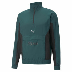 Ανδρικό  Φούτερ χωρίς Κουκούλα Puma Fit Woven Training Πράσινο