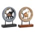 Διακοσμητική Φιγούρα DKD Home Decor 19,5 x 6,3 x 25,5 cm Ελέφαντας Μπεζ Μπλε Αποικιακό (x2)
