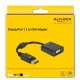 Αντάπτορας DisplayPort σε VGA DELOCK 61006 Μαύρο Αντάπτορας DisplayPort σε VGA DELOCK 61006 Μαύρο