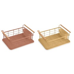 Drainer DKD Home Decor Μέταλλο τερακότα Κίτρινο πολυπροπυλένιο (44 x 32 x 20 cm)