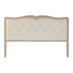 Κεφαλάρι κρεβατιού DKD Home Decor Μπεζ Ξύλο Eik 180 x 10 x 120 cm