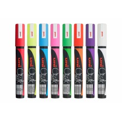 Δείκτες υγρής κιμωλίας Uni-Ball PWE-5M Πολύχρωμο 8 Μονάδες